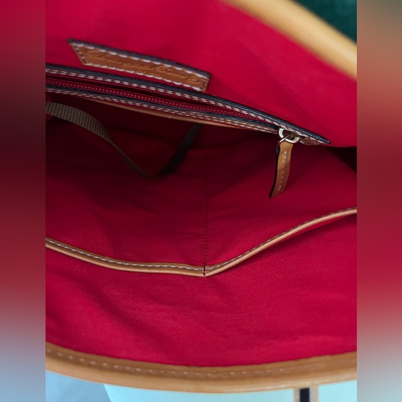 Dooney&Bourke All weather Leather Backpack with Contrast Suede Accent in Flap. - Picture 6 of 13